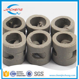 Ceramic Tower Packing Pall Ring For Drying Column / Absorbing Column Filling