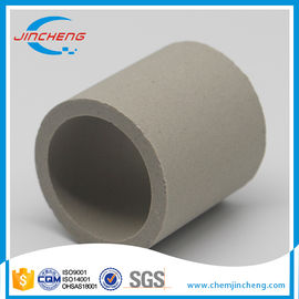 Heat Resistant Ceramic Raschig Ring Packing , Adsorption Tower Packing Material